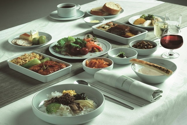 Những suất ăn trên các chuyến bay đường dài của hãng Korean Air