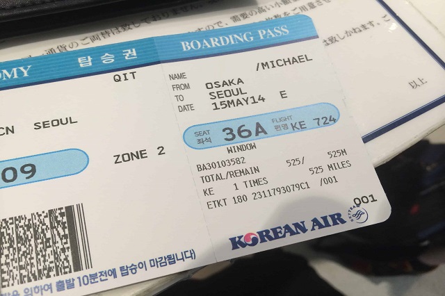 Quy định đổi vé hãng Korean Air